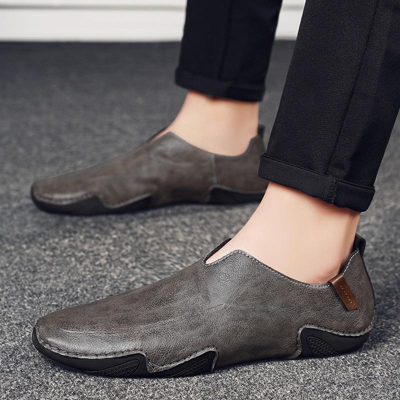 Leather 2026 Men's Formal Shoes Loafers Moccasins Breathable Slip On Lazy Driving Comfortable Soft for Men Plus Size Dress