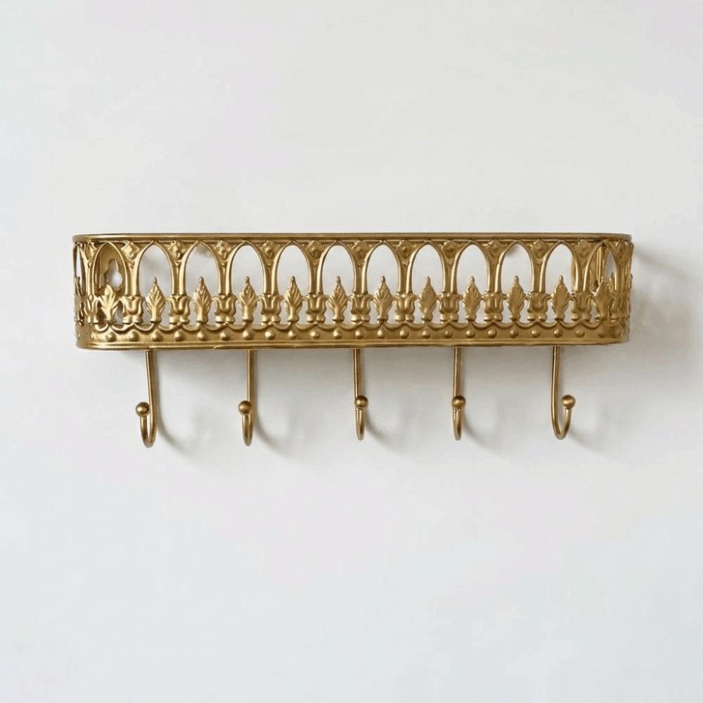 Quality Iron Metal Vintage Metal Wall Rack Key Clothes Storage Practical Storage Organizer