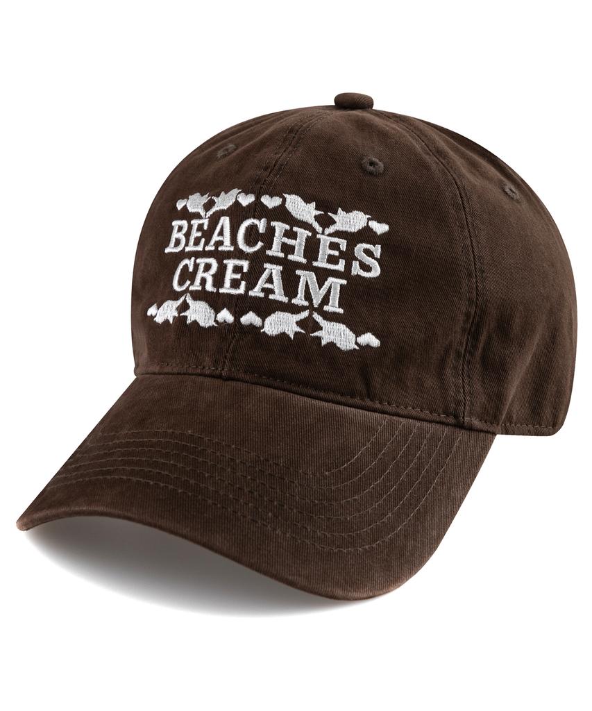 Bichiseuaenkeulim Love Piece Cation Ball Cap-Brown