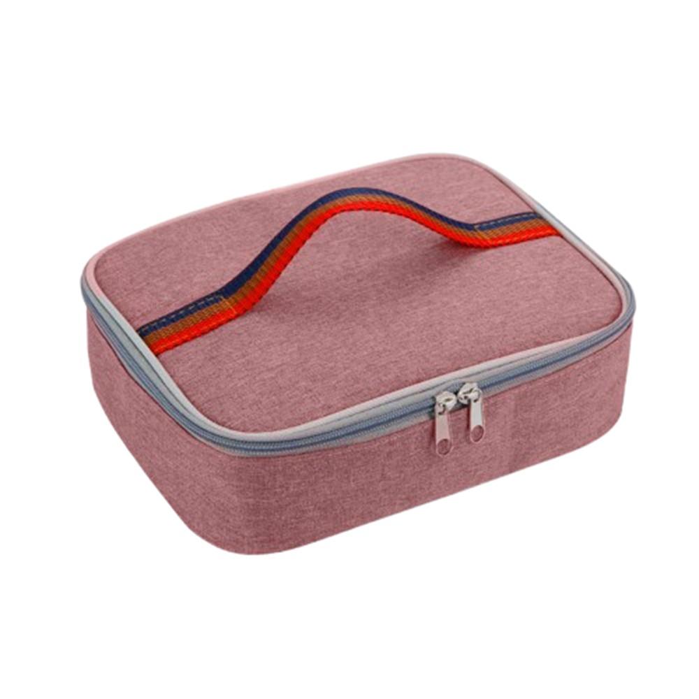 Square Lunch Box Thermal Insulated Lunch Pail Soft Cooler Lunch Bag Work