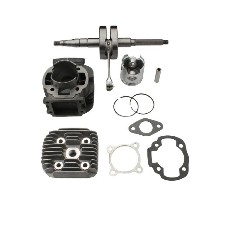 Scooter 70cc Big Bore Cylinder Kit & Racing Crankshaft for MBK 50 Booster Next One Rocket Spirit Track Stunt 50cc 47mm / 10mm 2T