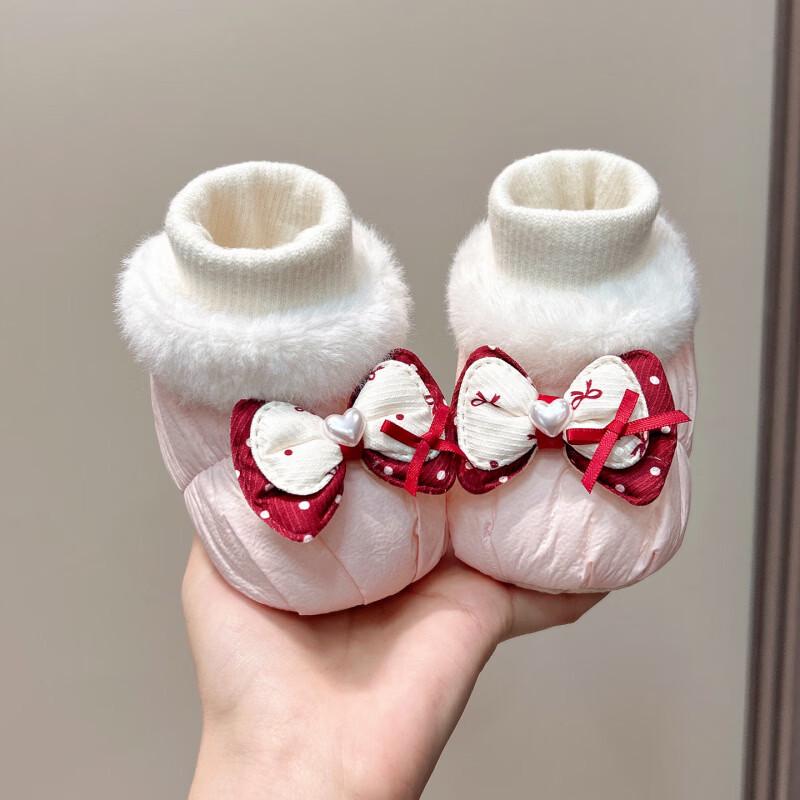 Winter Baby Girl Soft Sole Velvet Shoes: 0-1 Year, 6-12 Months Princess Walker Shoes