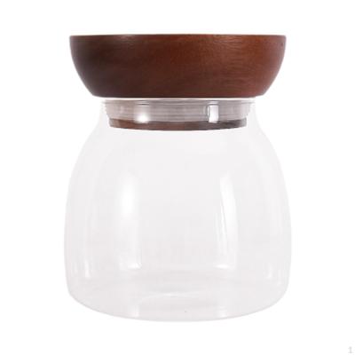 Récipient Hermétique en Verre pour Grains de Café Solution de Stockage Alimentaire