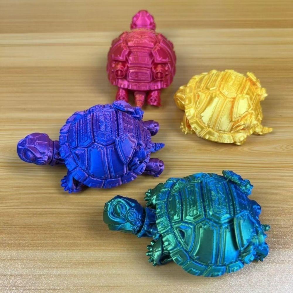 

Movable Simulated Animal Model Plastic Animal Toys Creative 3D Printed Turtles Collection Style 4