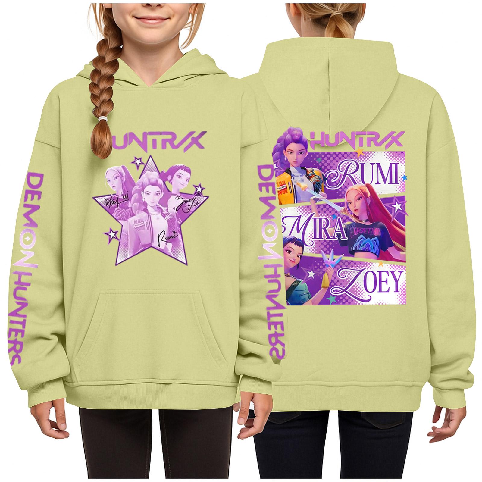 

Children s Hoodie Boys And Girls Solid Color Long-sleeved Hooded Pocket Hoodie 110 жовтий