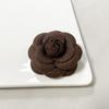 Women Brooch Fabric Camellia Shape Anti-slip Wear-resistant Suit Scarf Coat Collar Hat Pin Decoration Prom Party