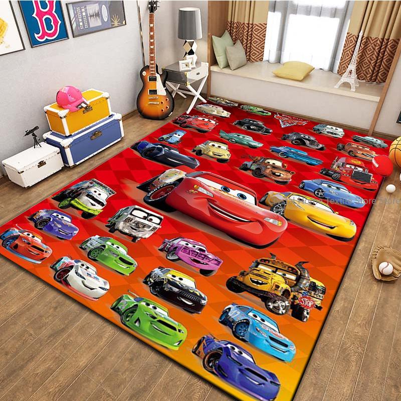 Cars McQueen Motorway Mat Road Rug Carpet for Living Room, Car Rug, Floor Carpet, Kids Room Runner, Nursery Rug, Play Rug