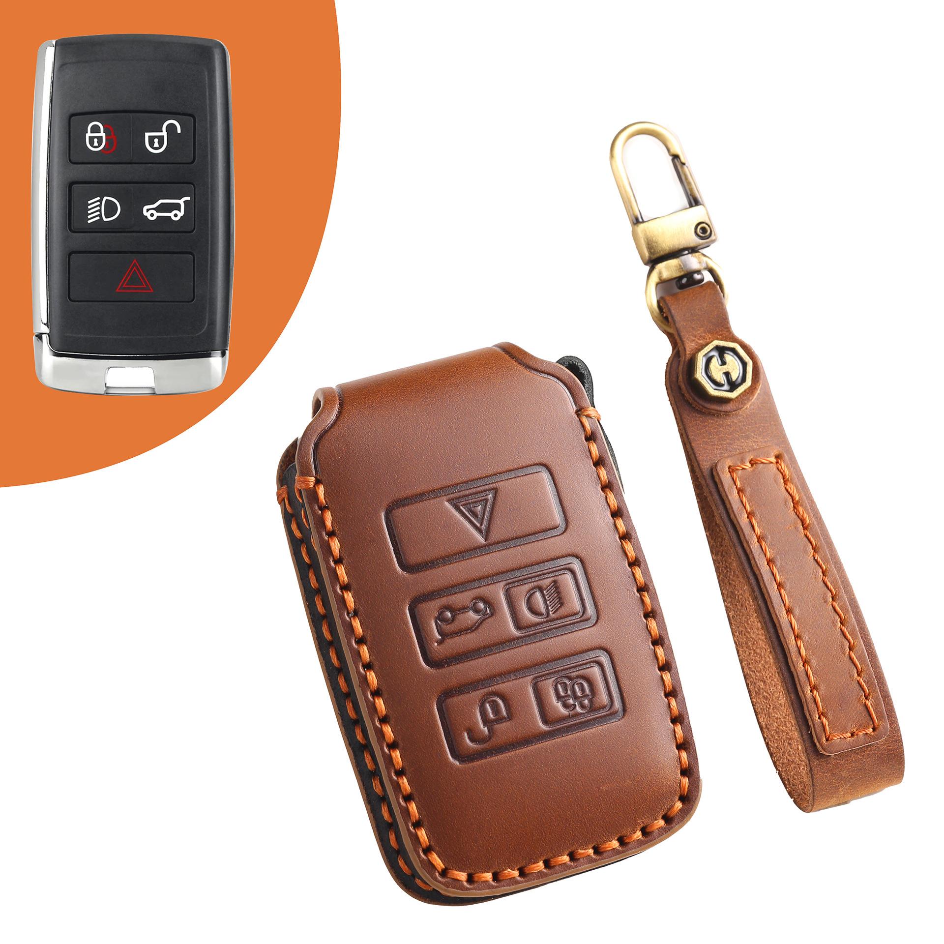 

Подходит для комплекта ключей Land Rover Range Rover Sport Aurora Discovery Discovery 5/4 Jaguar Xel из натуральной кожи