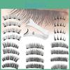 Premium 4 Magnet Eyelashes Ultra Natural Soft Fiber Lashes Reusable With Quantum Eyelash Clip