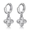 Zircon Hollow Star Stud Earrings for Women Classic Round Square Fashion Ear Cuffs