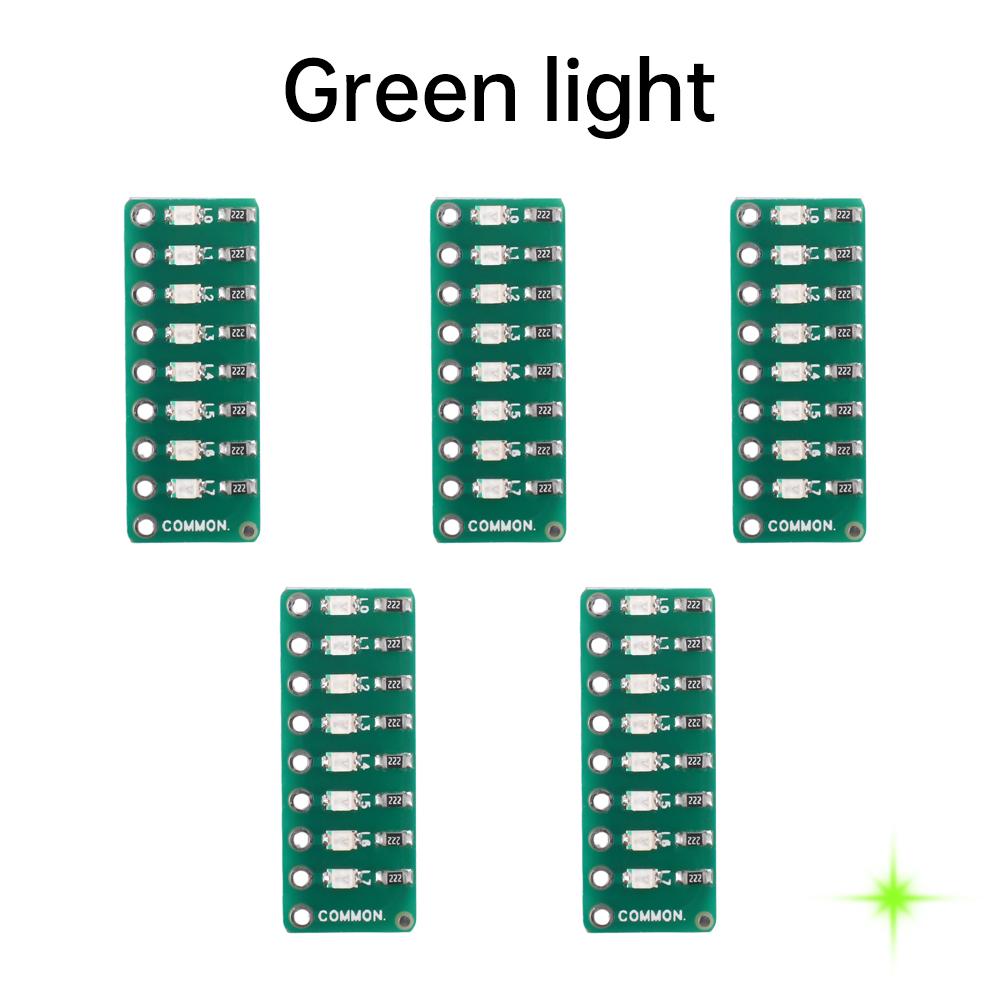 5PCS 8-segment LED Port Test Light Indicator Running Water Port Test Lamp Red Green and Blue Colors Optional