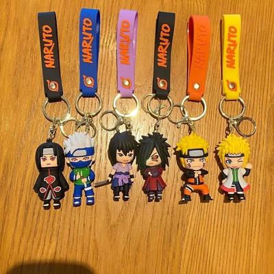 Anime Naruto Acrylic Keychain Accessaries Uzumaki Naruto Cartoon Keyring