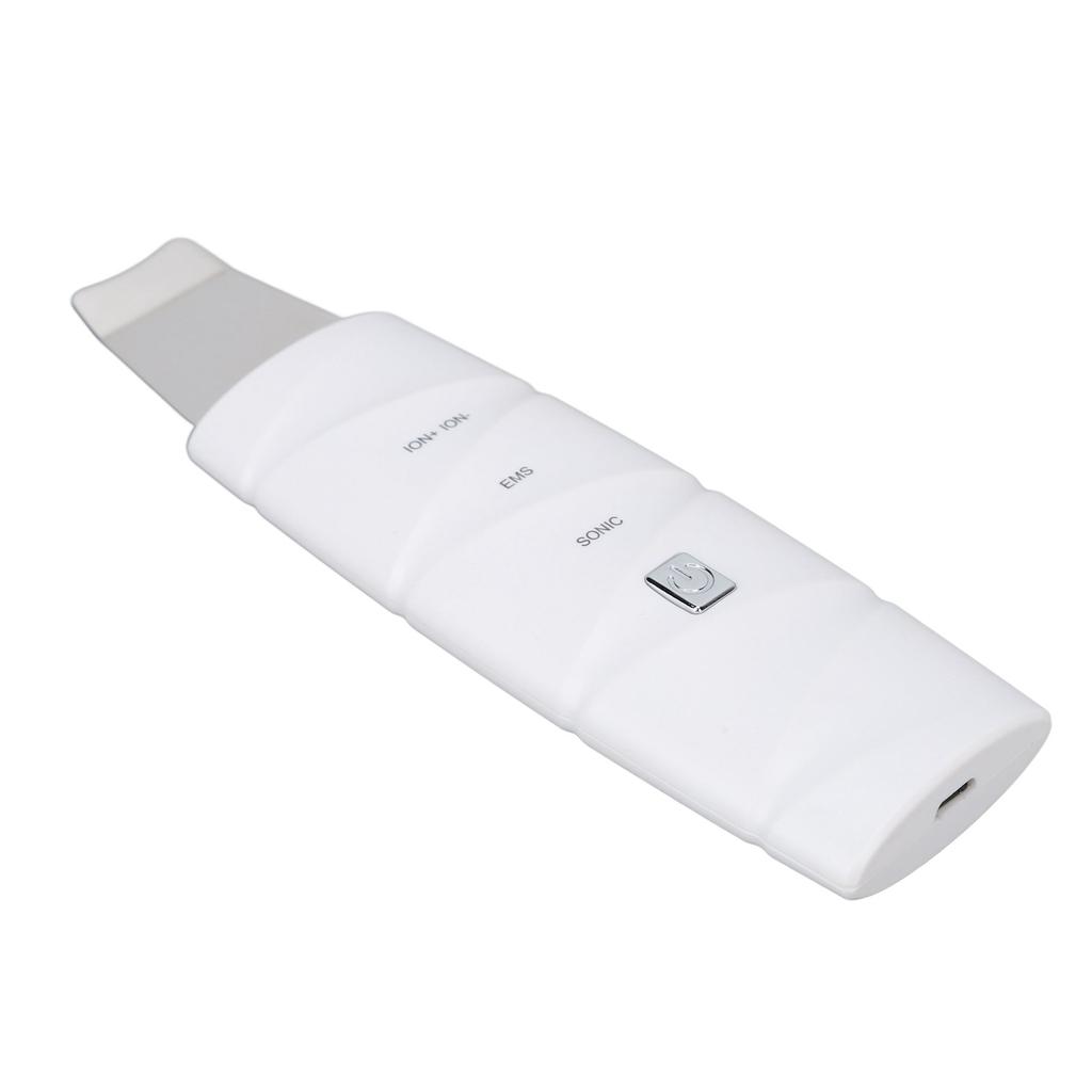 Ultrasonic Face Skin Spatula Blackhead Removal Pore Cleaning 4 Modes Facial Scrubber Spatula for Skincare