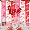 1-10PCS Romantic Valentine's Party Rain Curtain Decor Couples Party Fringe Curtain Wedding Room Heart Home Decoration