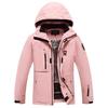 Jaquetas de esqui para homens e mulheres ao ar livre à prova de vento impermeável snowboard jaqueta respirável quente multi-bolsos jaqueta de esqui unissex capuz casaco de neve