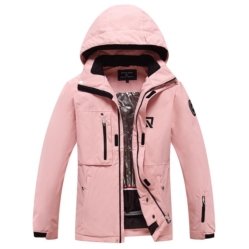 Jaquetas de esqui para homens e mulheres ao ar livre à prova de vento impermeável snowboard jaqueta respirável quente multi-bolsos jaqueta de esqui unissex capuz casaco de neve