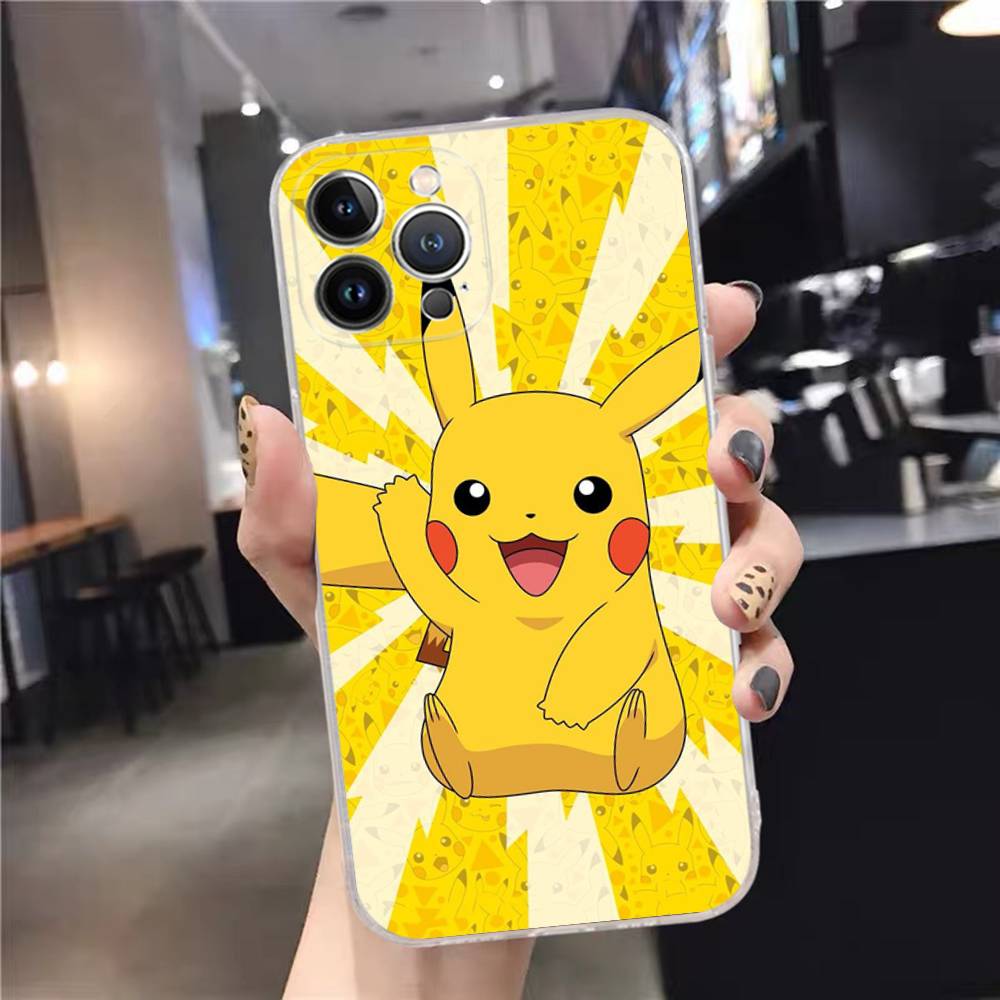 

1pc Popular Cartoon Anime P-PokemonS Phone Case For IPhone 17 16 15 14 11 12 13 Mini Pro XS Max Plus Funda Shell iPhone 16 pro