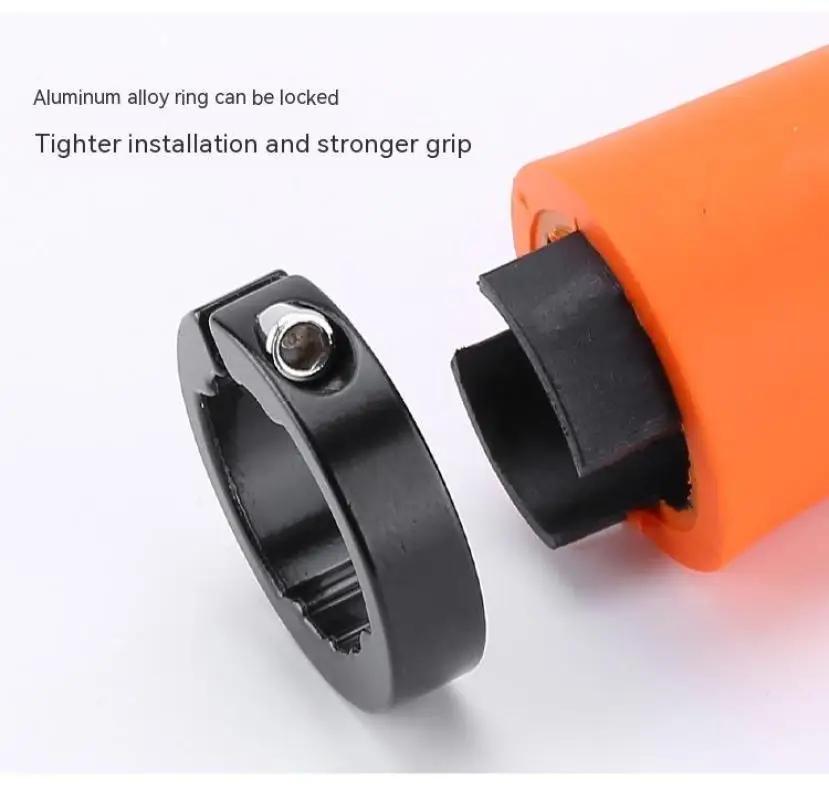 2PCS Non-slip Mountain Bike Handlebar Grip Soft Rubber MTB Grips Anti-skid Comfortable Lockable Bicycle Grips Bike Parts