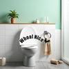 Whoa Nice Toilet Sticker Decal, Funny Cock Toilets Stickers, Waterproof Vinyl Wall Art Sign Decor, Removable Self-Adhesive Toilets Seat Quote Murals
