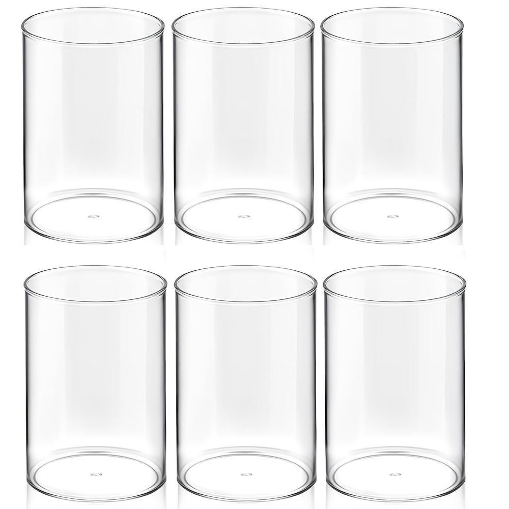 Set of 4,6 Transparent Acrylic Pen Holders, Round Design, Perfect for Organizing Pencils Or Makeup Brushes on Your Desk