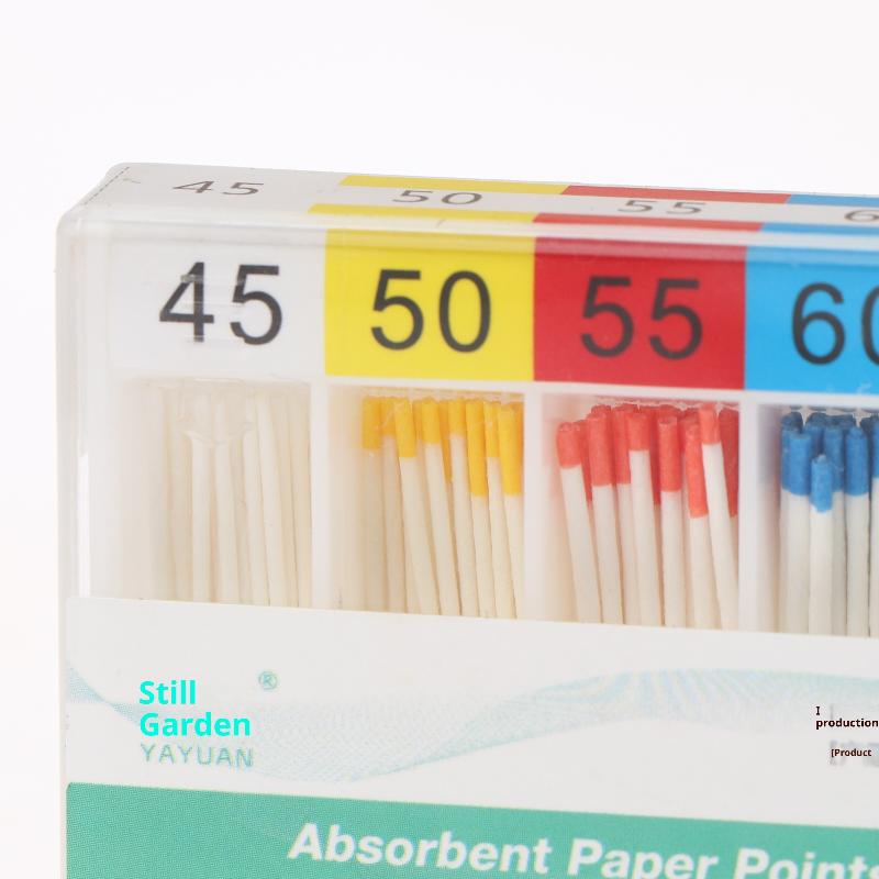 1 Box Dental Absorbent Paper Points Gp/Pp 02 Taper 15-80# Dentist Use Dentistry Materials Endodontic Cotton Fiber Tips
