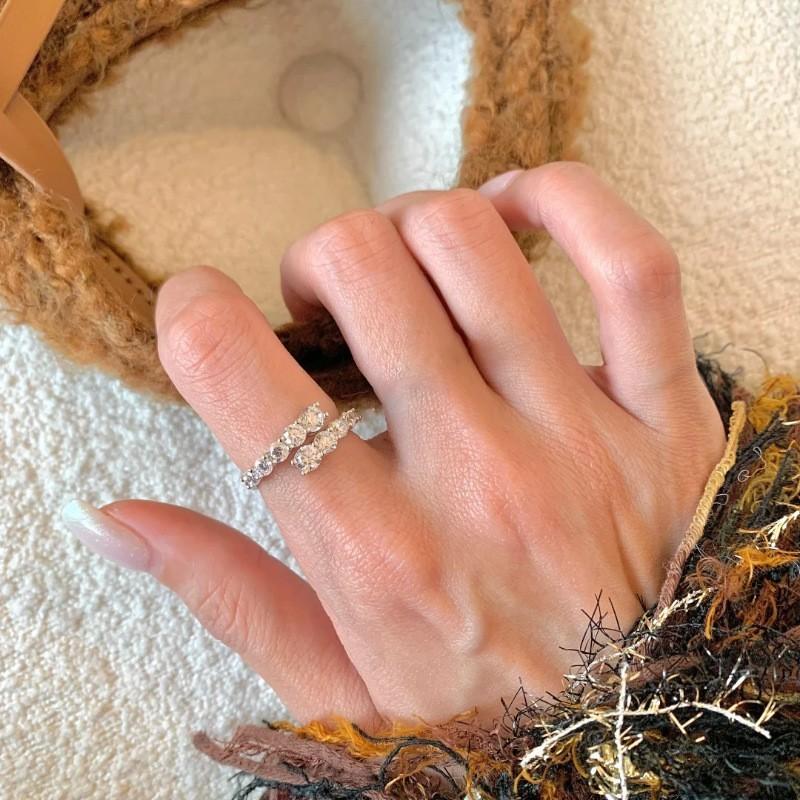 Boutique Copper Unique Ring For Stylish Women With Inlays Beautiful