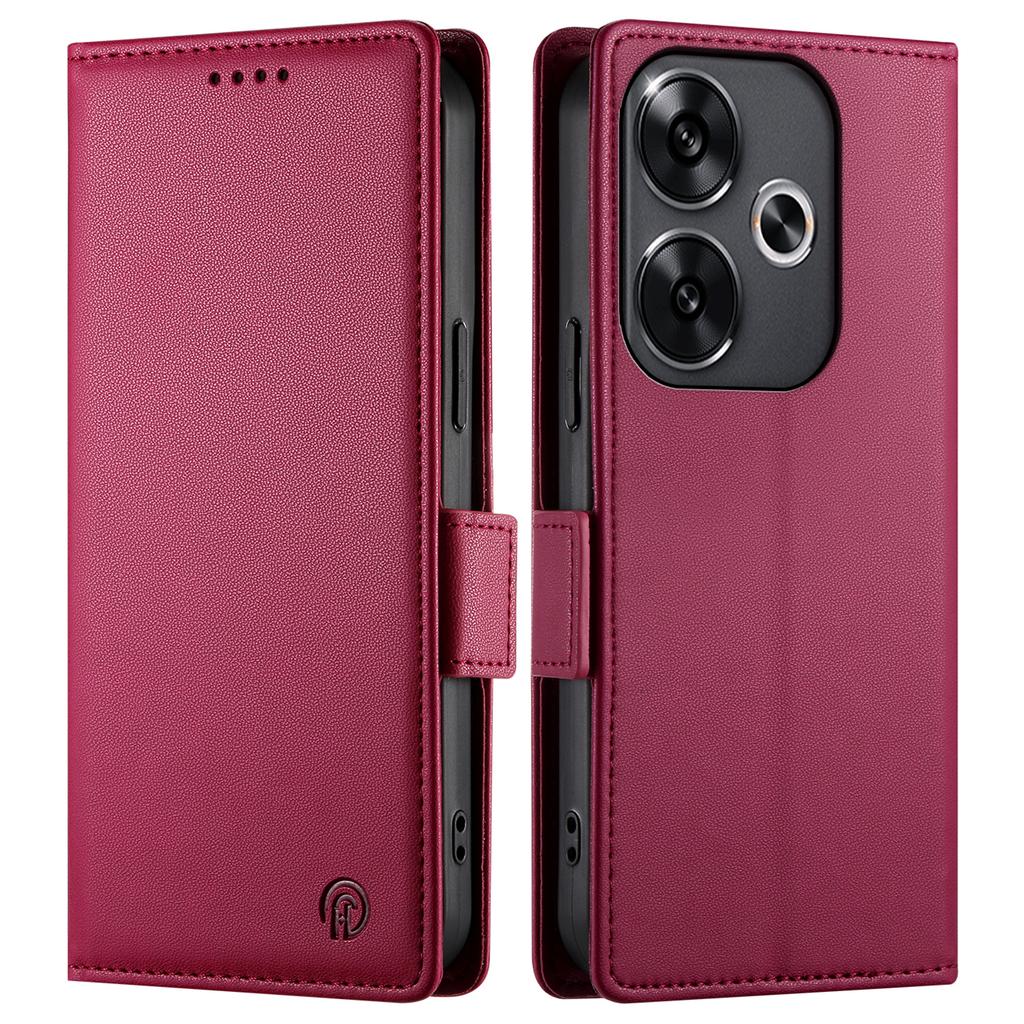 DF-010 For Xiaomi Redmi Turbo 3 5G/Poco F6 5G Stand Case PU Leather Wallet Phone Cover