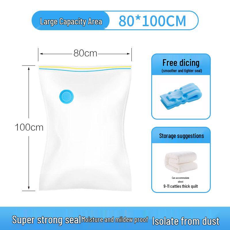 Thickened Transparent Vacuum Compression Storage Bag for Home Quilts & Bedding
