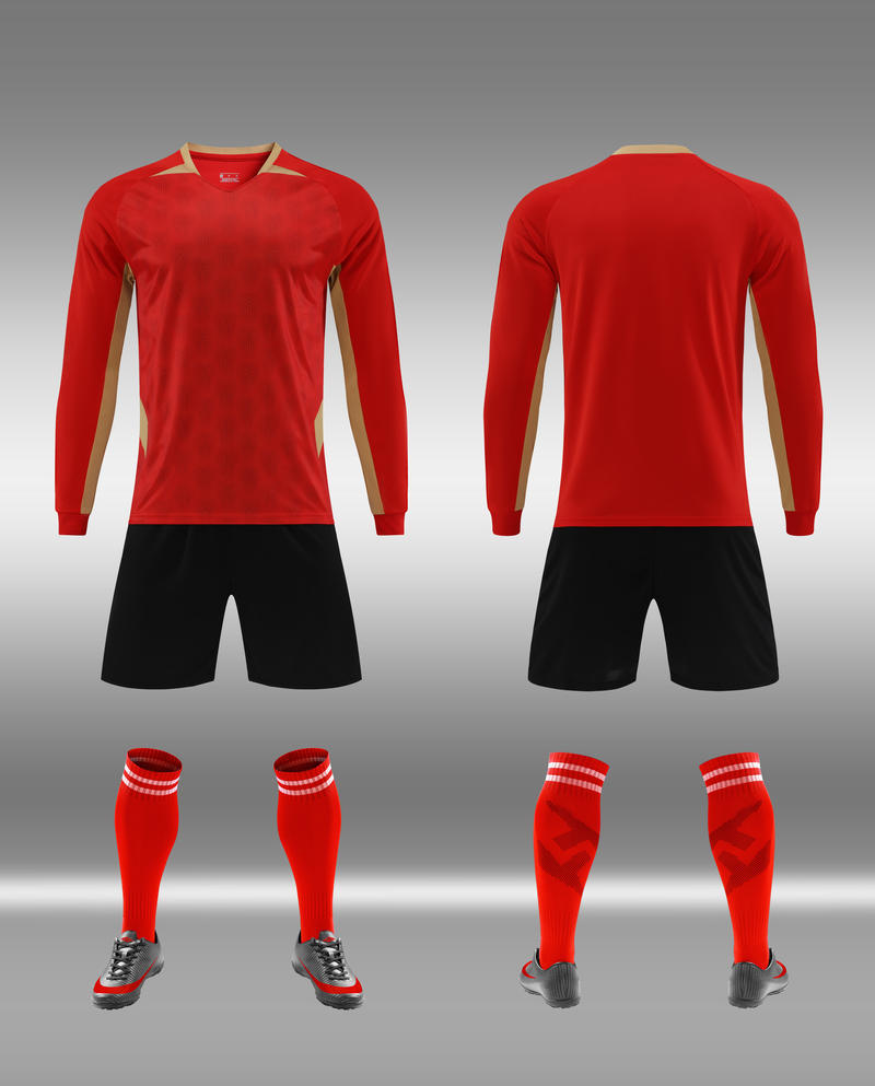 New Long-Sleeved Football Jersey Set Children S Football Game Training Jersey 16