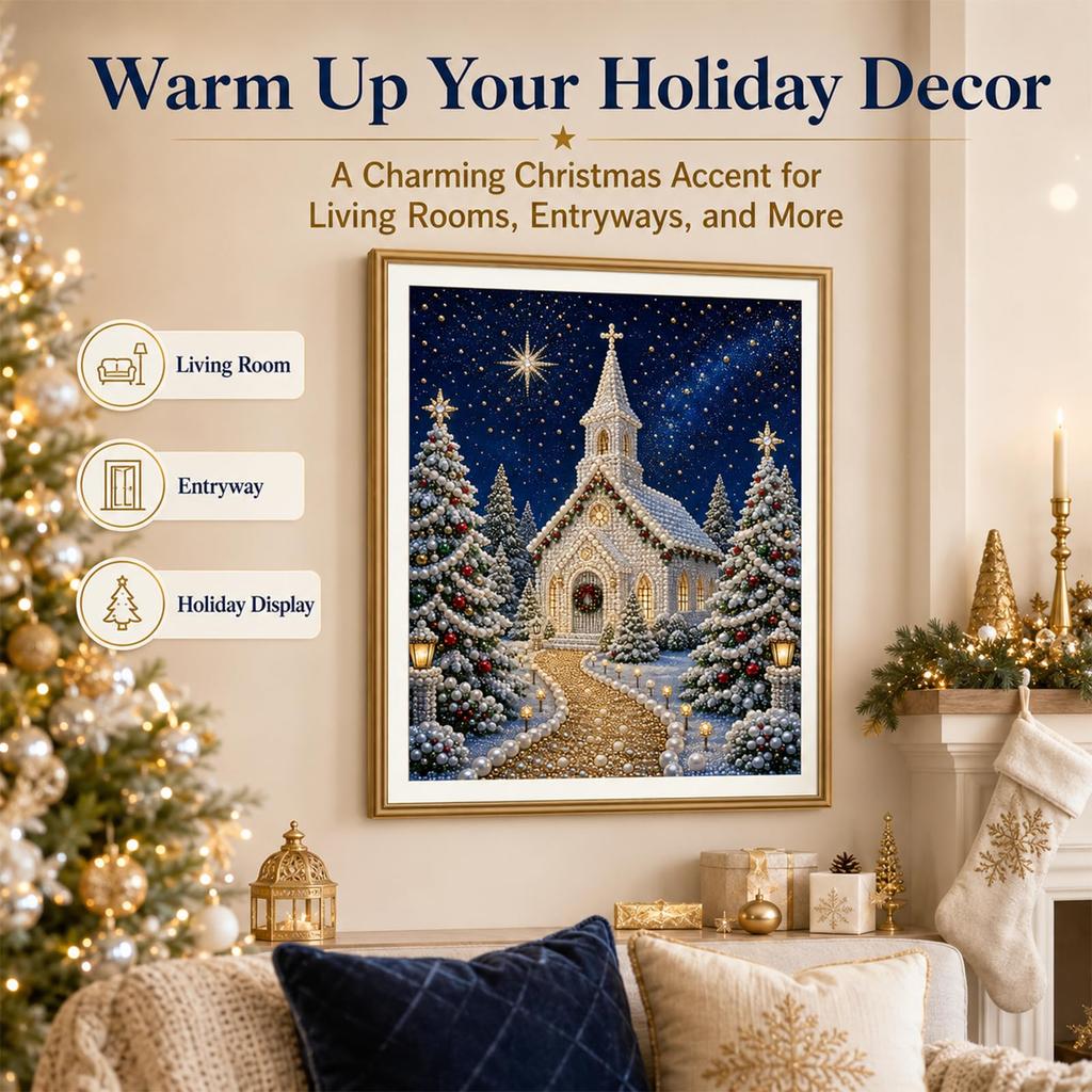 Christmas Wall Painting Decor Set for Home Room,