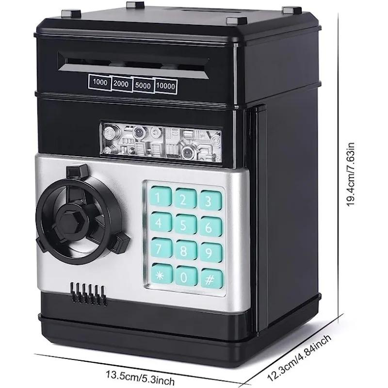 Piggy Bank for Kids, Electronic Password Piggy Bank Kids Safe Bank Mini ATM Piggy Bank Toy for 3-14 Year Old Boys and Girls