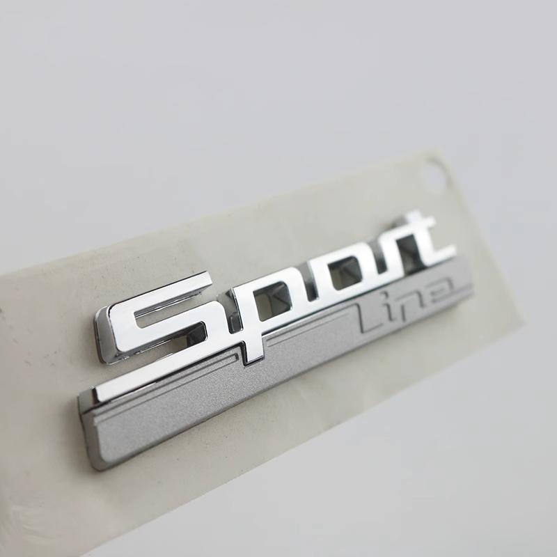 Nuova linea di lusso Linea sportiva Emblema parafango per BMW 730 740 750 750Li Logo laterale Car Styling Refitting Aggiornamento Adesivo cromato opaco