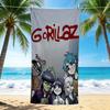1Pc Gorillaz Urban Fantasy Beach Towel, Quick Dry, Multi-Use for Beach Pool Gym Yoga Home Travel, Christmas, Halloween, Xmas Gift M928696