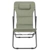 FOLDABLE DECK CHAIR Grue KHAKI adjustable backrest with cushion