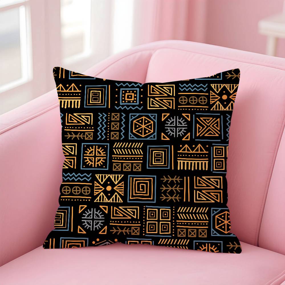 ART African Tribal Pattern Pillow Case pattern printing pillowcase living room sofa cushion cover bedroom room decor