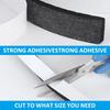 Grey Doors and Windows Soundproof Windproof Sealing Sponge with Adhesive Self-adhesive Strip Sliding Door Cabinet Sealing Tape