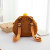 New Kapibara shoulder pain bag girl heart student schoolbag cute orange capybara see-through storage bag