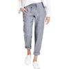 Women's 2024 Drawstring High Waist Pocket Loose Cotton Linen Casual Pants - In Stock