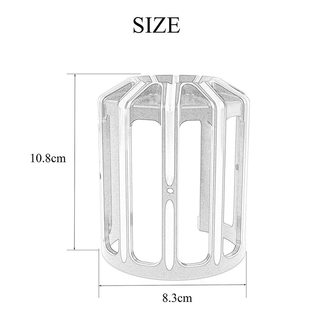 AQIMY Motorrad Filterabdeckung Aluminium für Harley Sportster 883 1200 XL Touring Softail Ziergitter-Stil Schwarz+Verchromt