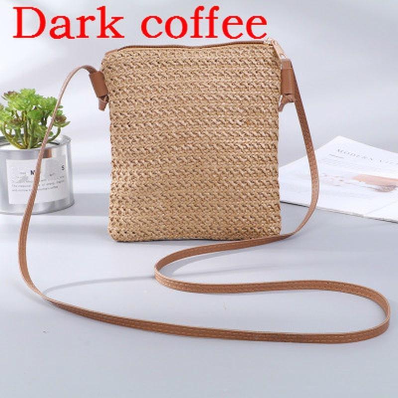 Fashion Women New Beach Tote Messenger Handbag Ladies Rattan Straw Wicker Crossbody Shoulder Bag Basket