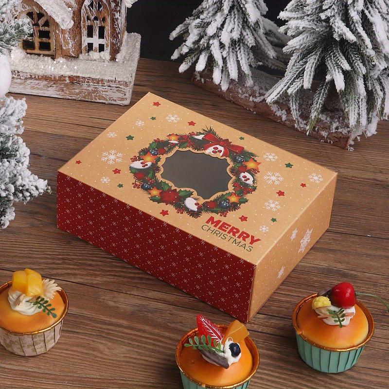 12pcs/set,4 Patterns(3pcs for Each Pattern),donut Packing Box,cupcake Box,window Transparent Mousse Box,dessert Packing Box,egg Tart Box
