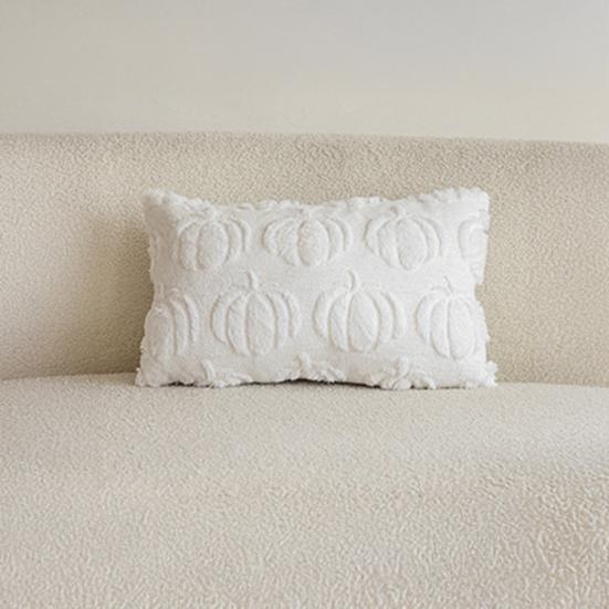 Pumpkin Pattern Pillowcase Solid Color Hide Zipper Soft Wool Velvet Pillow Case Halloween Cushion Cover Home Decor