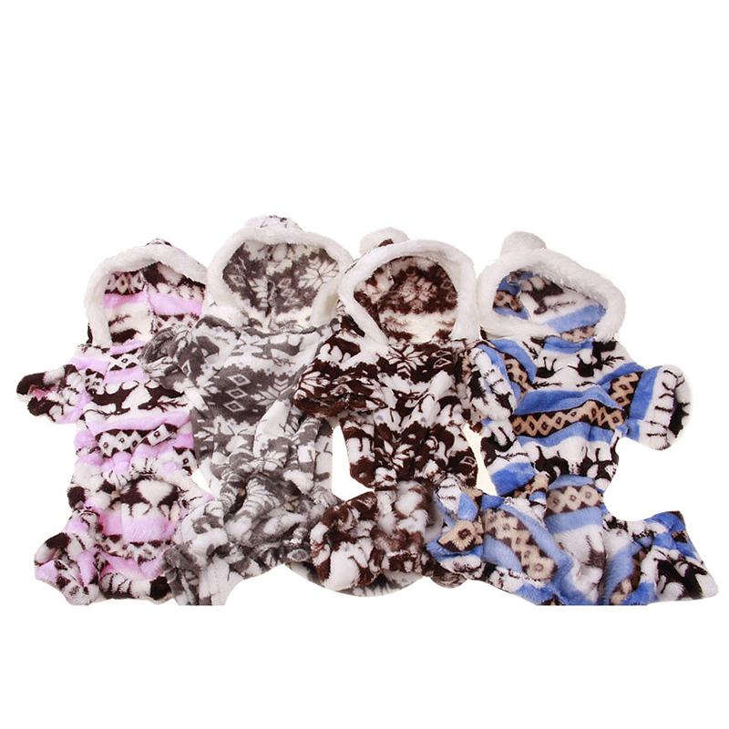 Christmas Elk Print Pet Cat Pajamas Overalls for Cats Gotas mascotas Costume Winter Puppy Dog Clothes Sphynx Katten Jumpsuit