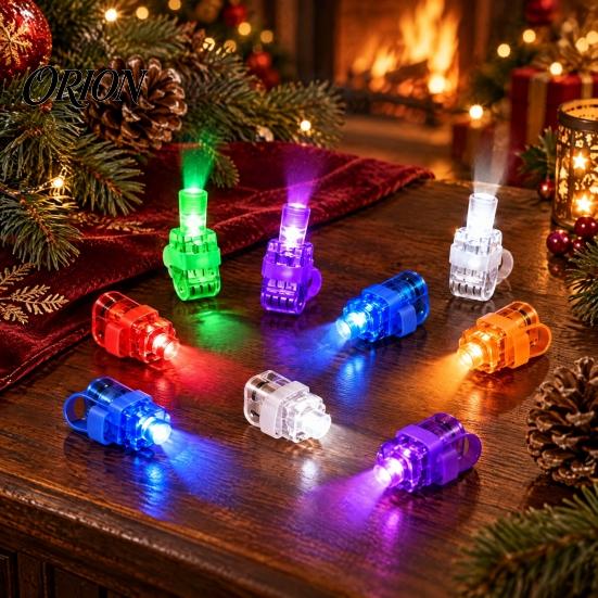 Holiday Party Favors 36Pcs Christmas Finger Projector Rings, LED Projection Light Xmas Pattern Glowing Toys Favor with Santa Snowman Tree for