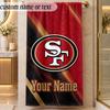 Strandtuch San Francisco 49ers Benutzerdefinierter Name Text Personalisierbares Weiches Handtuch für Strand Pool Innenbereich Wohnkultur Geschenk