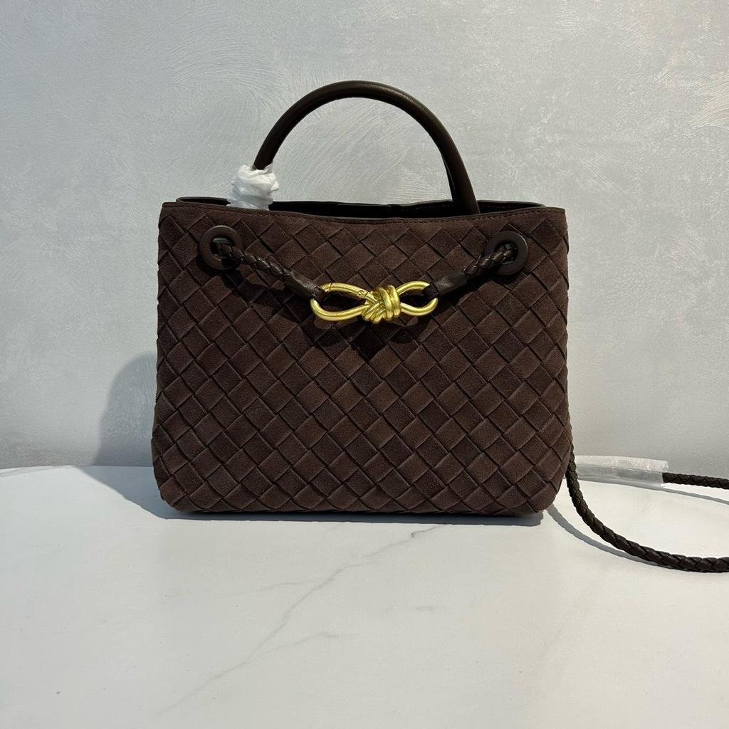 Gewebte Tasche Wildledertasche Mattiertes Rindsleder Großes Fassungsvermögen Pendler Vielseitig Tragbar Schulter Unterarm Crossbody Tragetasche Damen