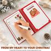 Álbum de Tarjetas Decorativo para Fiestas, Portatarjetas Regalo Feliz Navidad, Folleto Portador Único Espiralado DIY, Regalos de Navidad para Familia, Amigos, Celebraciones