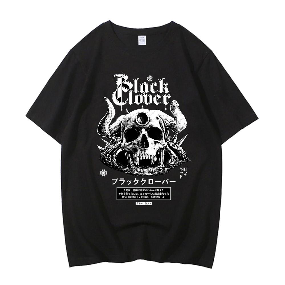 Vyrai Moterys Black Clover Marškinėliai Asta Manga Marškinėliai Medvilniniai Marškinėliai Drabužiai Vasariniai Marškinėliai Trumpomis Rankovėmis Gatvės Drabužiai