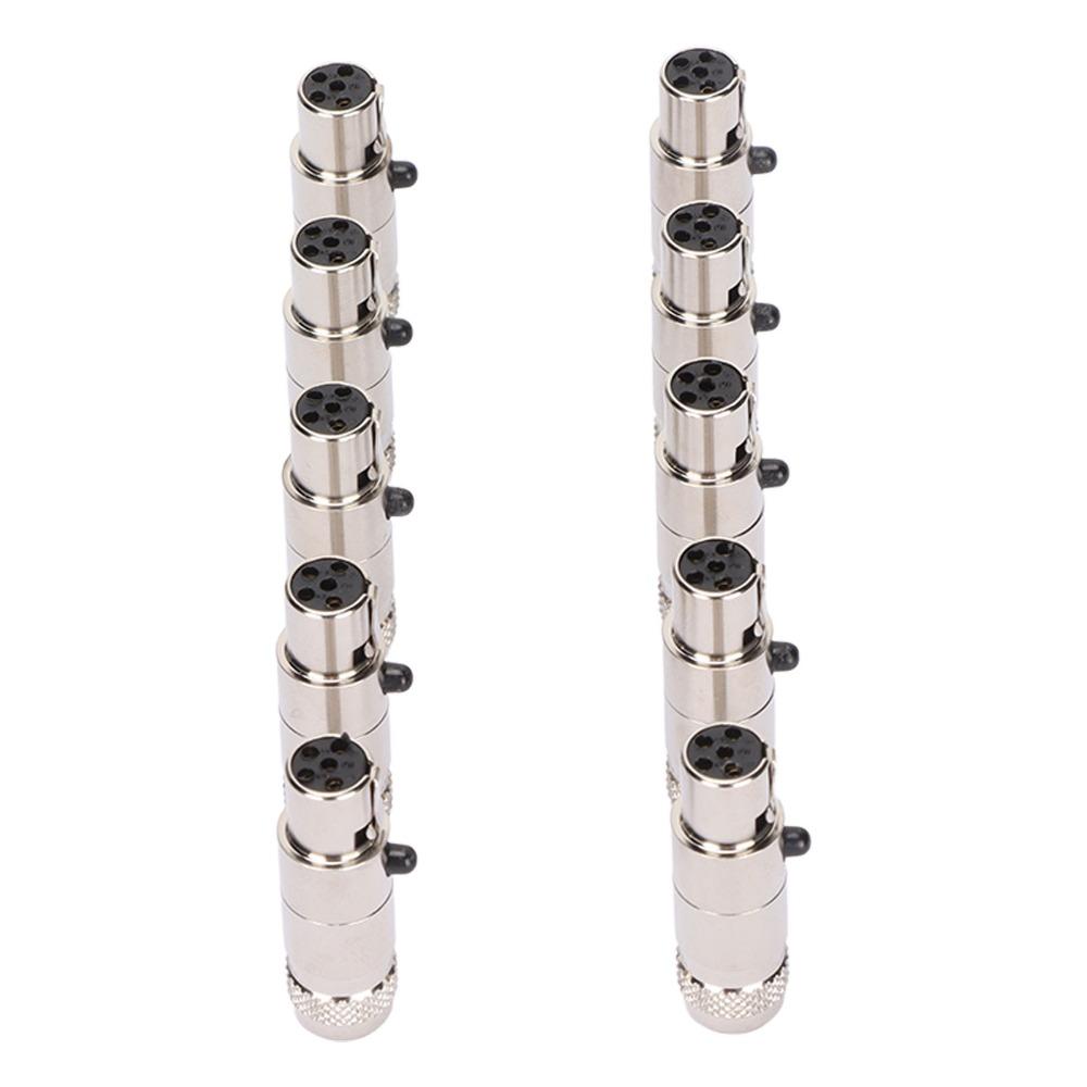 10PCS Metal Mini XLR Plug Protective Shielding Microphone Cable Adapter  for Sound Interface