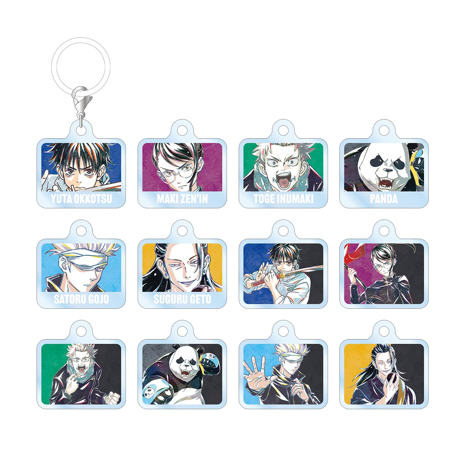 

Кайсен 0 Коллекционные Ани Арт 2-й выпуск Мини Акриловые Брелоки Коробка Магическая битва Фильм 12 штук